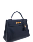 Kelly 32 Indigo (Near Black) Gold Hardware Box 〇W