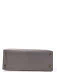 Kelly 28 Gris M Gold Hardware Epsom