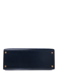 Kelly 28 Navy (Almost Black) Gold Hardware Box