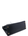 Kelly 28 Noir Gold Hardware Box Leather