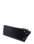 Kelly 28 Noir Gold Hardware Box Leather