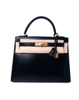 Kelly 28 Noir Gold Hardware Box