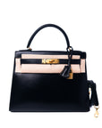 Kelly 28 Noir Gold Hardware Box