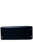 Kelly 28 Noir Gold Hardware Epsom D