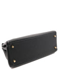 Kelly 28 Noir Gold Hardware Togo