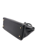 Kelly 28 Noir Gold Hardware Togo
