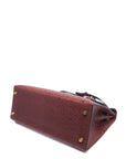Kelly 28 Ostrich Rouge H Gold Hardware