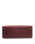Kelly 28 Ostrich Rouge H Gold Hardware