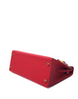 Kelly 28 Rouge Casaque Gold Hardware Epsom A
