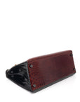 Kelly 28 Croco Rouge H / Vert / Noir with Ruthenium Hardware □M