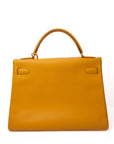 Kelly 32 Jaune Ambre Gold Hardware Epsom □A