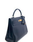 Kelly 32 Noir Gold Hardware Ardennes 〇T