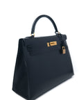 Kelly 32 Noir Gold Hardware Box □C