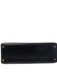 Kelly 32 Noir Gold Hardware Box 〇H