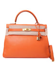 Kelly 32 Orange Gold Hardware Gulliver 〇Z