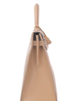 Kelly 35 Beige Gold Hardware Box 〇P