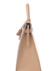 Kelly 35 Beige Gold Hardware Box 〇P
