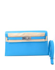 Kelly Elan Bleu Frida Palladium Hardware Chevre W