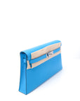 Kelly Elan Bleu Frida Palladium Hardware Chevre W