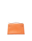 Kelly Pochette Orange Gold Hardware □M