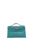 Kelly Pochette Vert Verone Gold Hardware X