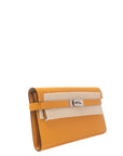 Kelly Wallet Moutarde Palladium Hardware Chevre A