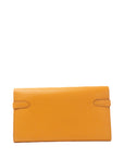 Kelly Wallet Moutarde Palladium Hardware Chevre A