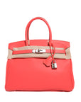 Birkin 30 Rose Jaipur Palladium Hardware Togo □R