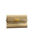 Kelly Medium Wallet Etoupe Gold Hardware Epsom D
