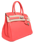 Birkin 30 Rose Jaipur Palladium Hardware Togo □R