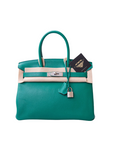 Birkin 30 Vert Vertigo Palladium Hardware Clemence A