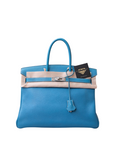Birkin 35 Bleu Jean Palladium Hardware Togo □G