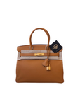 Birkin 30 Caramel Gold Hardware Epsom T