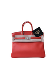 Birkin 25 Orange Field Palladium Hardware Swift X