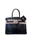 Birkin 30 Croco Noir Palladium Hardware □K