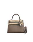 Kelly 28 Etoupe Palladium Hardware Epsom U