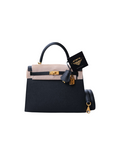 Kelly 25 Noir Gold Hardware Epsom C