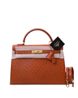 Kelly 32 Ostrich Gold on Gold 〇W