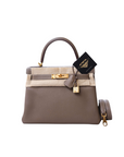 Kelly 28 Etoupe Gold Hardware Togo X