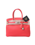 Birkin 30 Rose Jaipur Palladium Hardware Togo □R