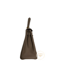 Kelly 25 Etoupe Gold Hardware Togo