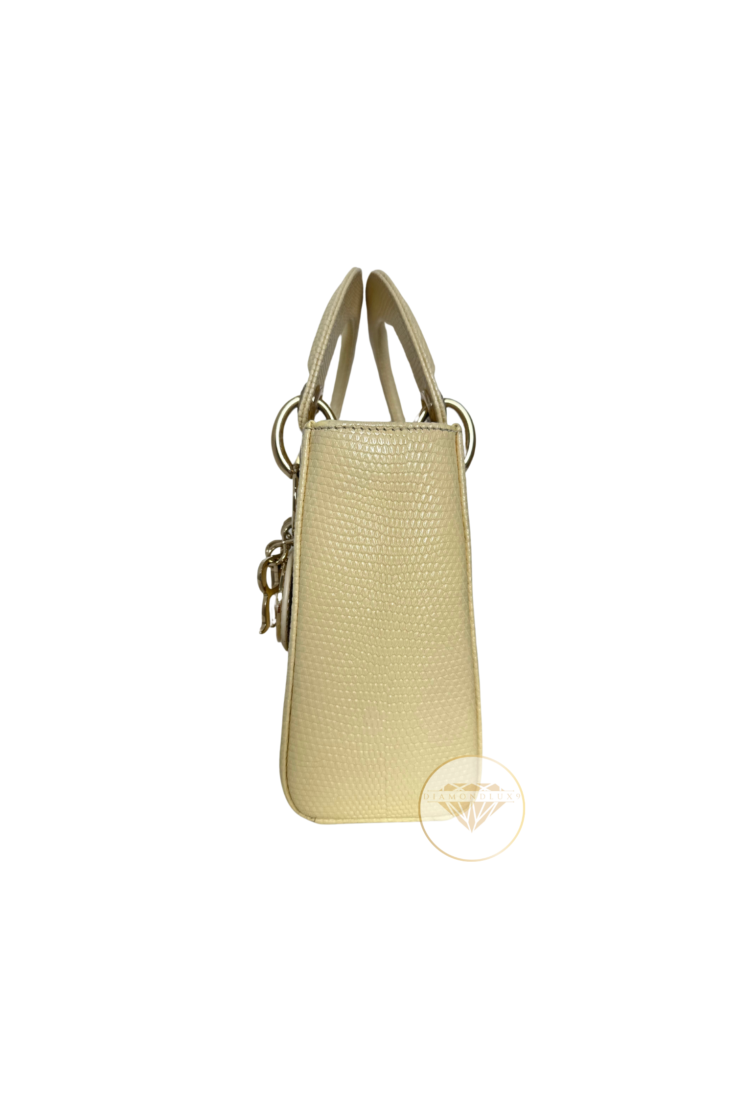 Lady Dior Lizard Light Gold Hardware