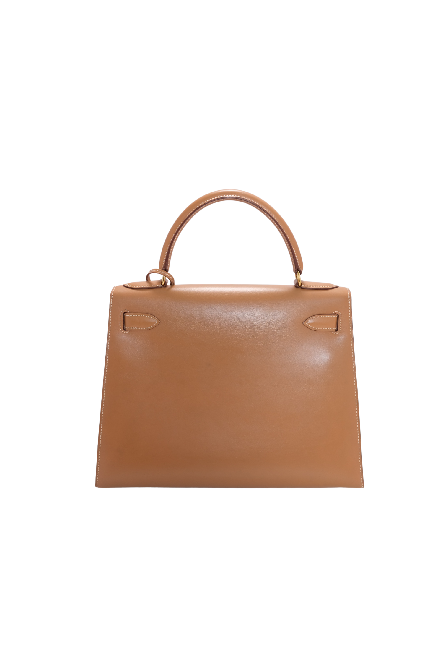 Kelly 28 Naturel Gold Hardware Box Leather