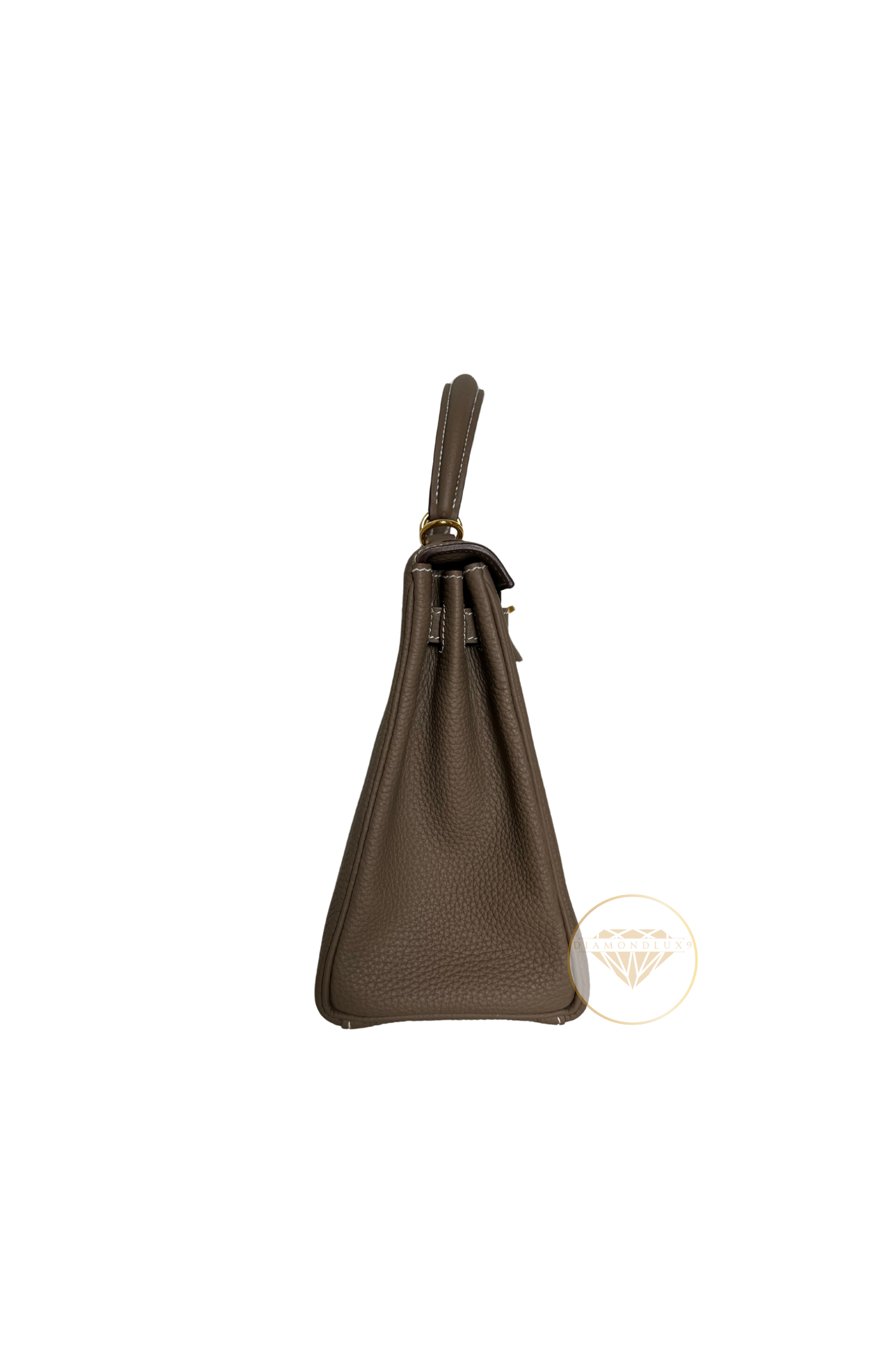 Kelly 25 Etoupe Gold Hardware Togo