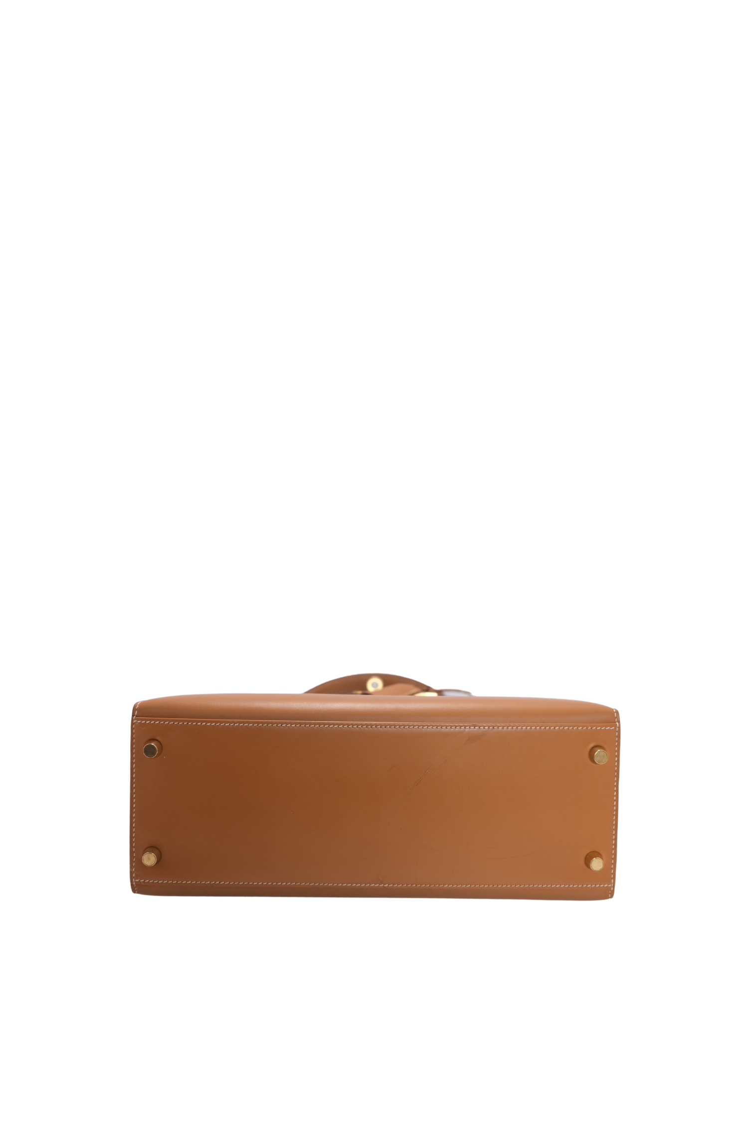 Kelly 28 Naturel Gold Hardware Box Leather