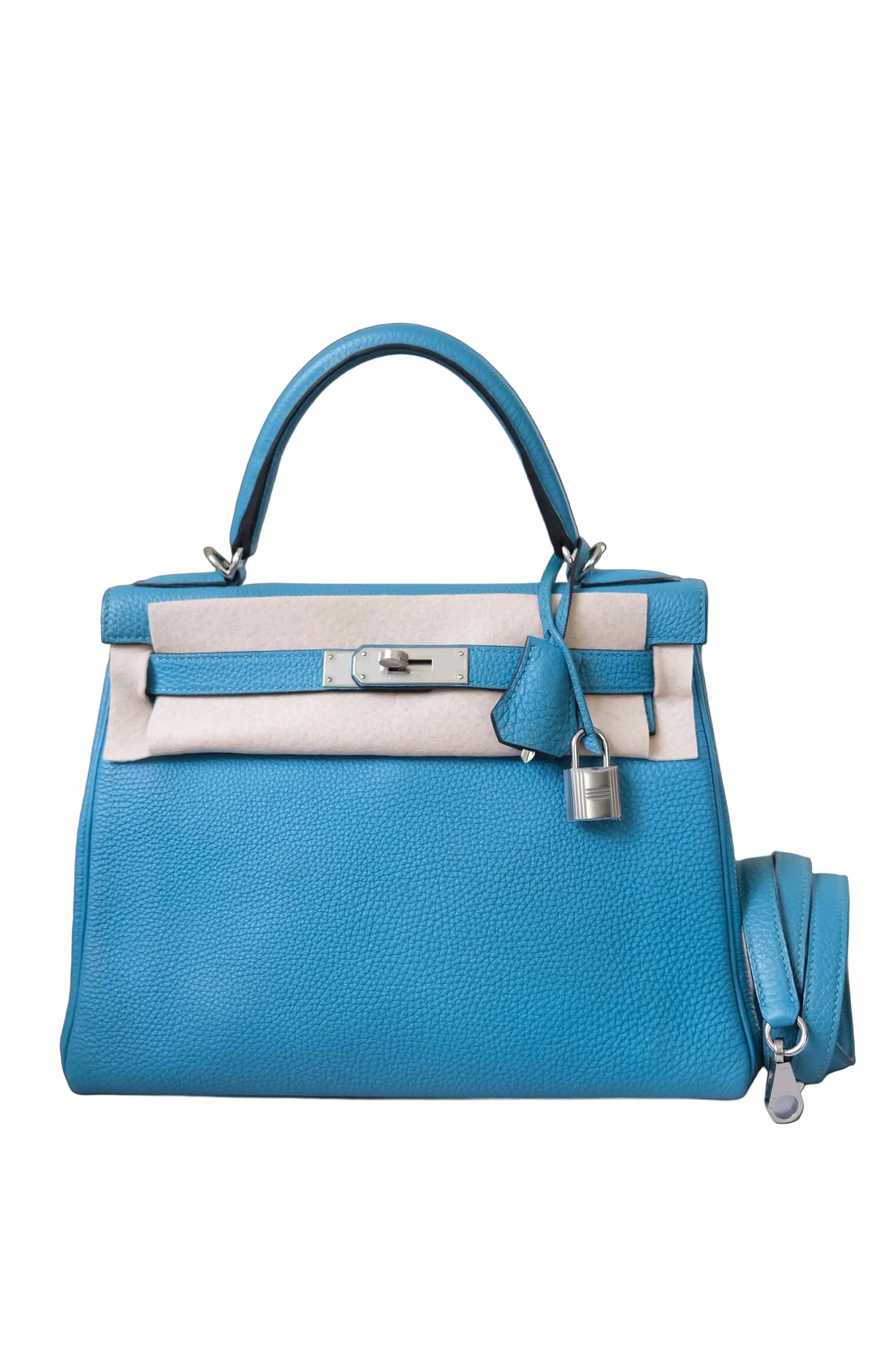 Kelly 28 Turquoise Palladium Hardware Togo □H