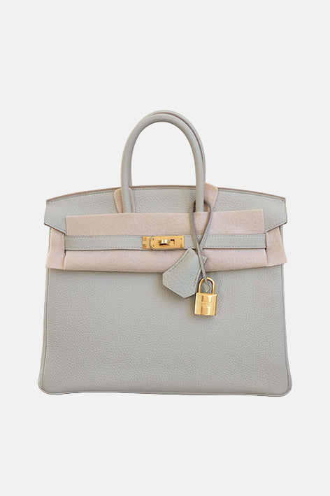Birkin 25 Gris Perle Gold Hardware