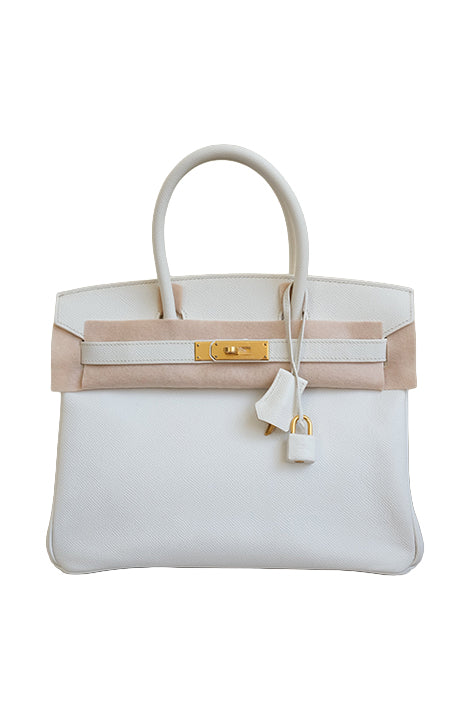 Birkin 30 Blanc Gold Hardware