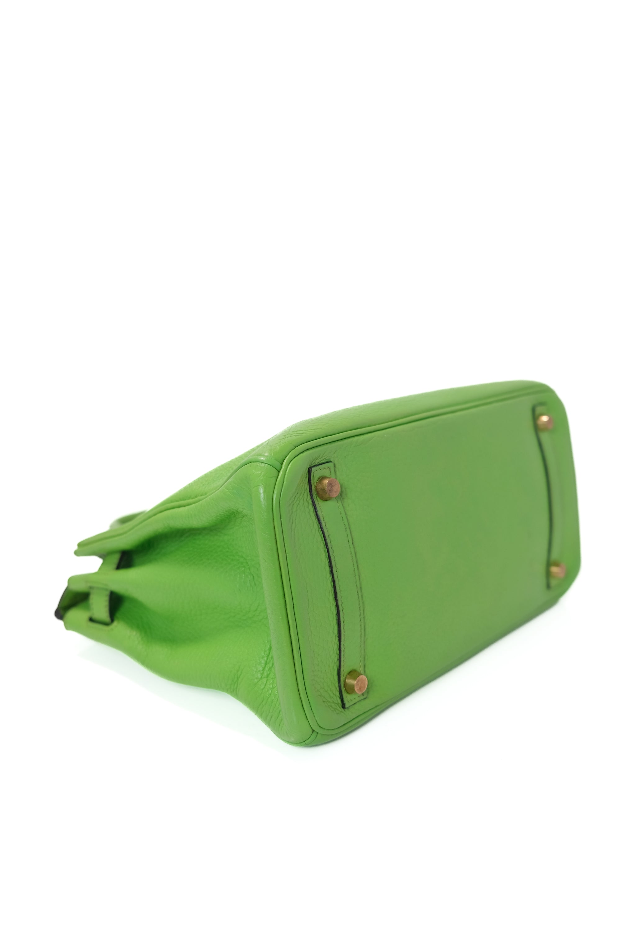 Birkin 30 Apple Green Palladium Hardware Clemence