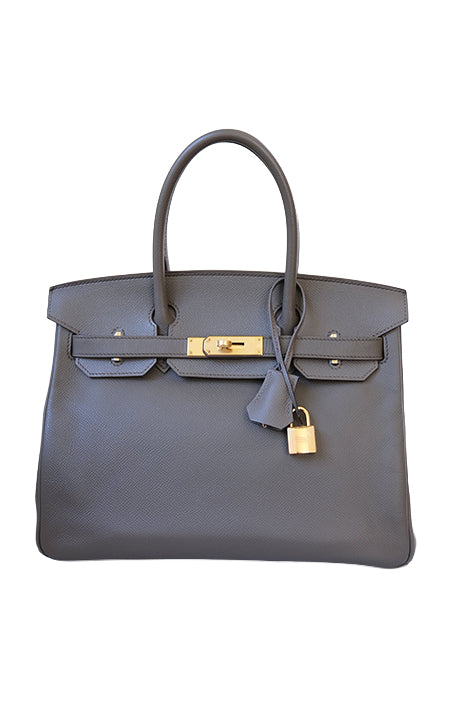 Birkin 30 Etain Gold Hardware